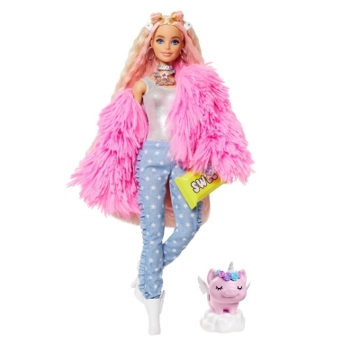 Barbie Extra Style fluffy pinky