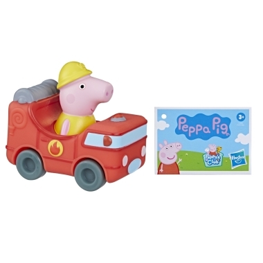 Peppa Pig masinuta Buggy si figurina purcelusul pompier