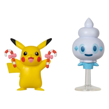 Pokemon Battle Set 2 figurine Holiday Edition: Pikachu, Vanillite