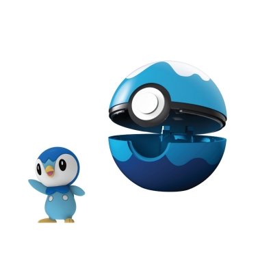 Pokemon Clip 'N' Go Pokeball Piplup and Dive Ball 5 cm
