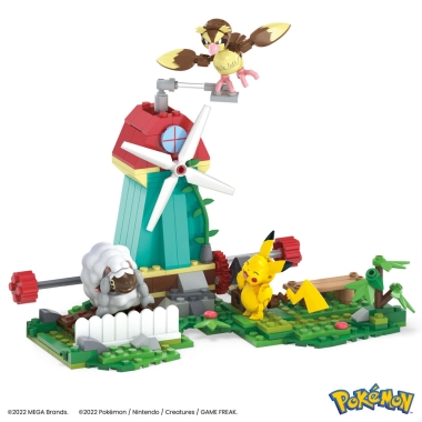 Pokémon Mega Construx Construction Set Countryside Windmill (240 piese)