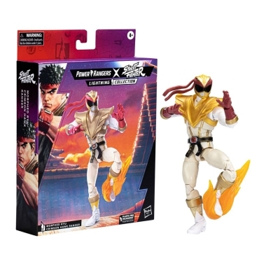 Power Rangers x Street Fighter Ligtning Collection Figurina articulata Morphed Ryu Crimson Hawk Ranger 15 cm