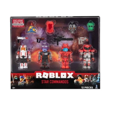 Roblox Blister - 4 Figurine Interschimbabile - Star Comando