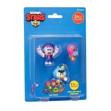 Brawl Stars Set 3 figurine blister Frank, Tara, Mr. P