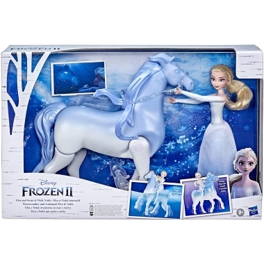 Set Frozen2 cu Papusa Elsa  si Nokk, Spiritul Mitic