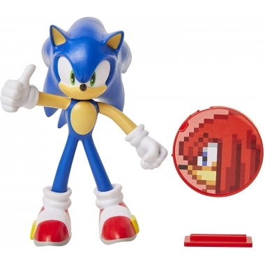 Sonic the Hedgehog, Sonic figurina flexibila 10 cm cu accesorii