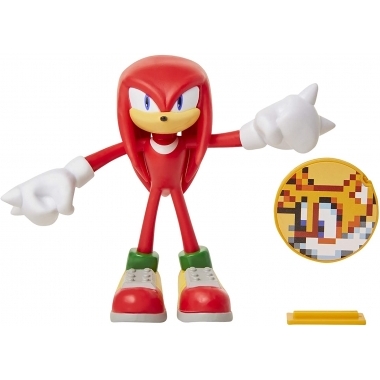 Sonic the Hedgehog , Knuckles figurina flexibila 10 cm cu accesorii