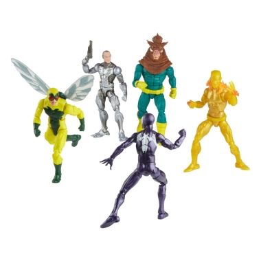 Spider-Man Marvel Legends Set 5 figurine articulate Spider-Man, Silvermane, Human Fly, Molten Man, Razorback 15 cm