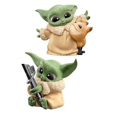 Star Wars Bounty Collection Figure 2-Pack Grogu Loth-Cat Cuddles & Darksaber Discovery 6 cm
