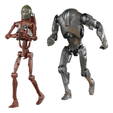Star Wars Episode II Black Series Set 2 figurine articulate C-3PO (B1 Battle Droid Body) & Super Battle Droid 15 cm