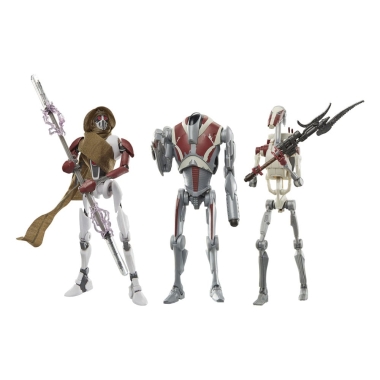 Star Wars Jedi: Survivor Black Series Action Set 3 figurine articulate Magna Guard, Super Battle Droid & Battle Droid