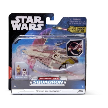 Star Wars Micro Galaxy Squadron Vehicle with Figures Obi-Wan`s Jedi Starfighter 12 cm