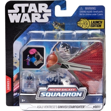 Star Wars Micro Galaxy Squadron Vehicles -  Ginivex-Class Starfighter 7.5 cm 
