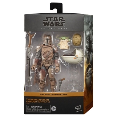 Star Wars Figurina articulata The Mandalorian & Grogu (Arvala-7) 15 cm (The Mandalorian) 