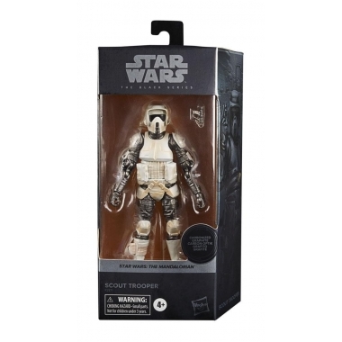Star Wars Black Series Carbonized Collection Figurina articulata Scout Trooper (The Mandalorian) 15 cm