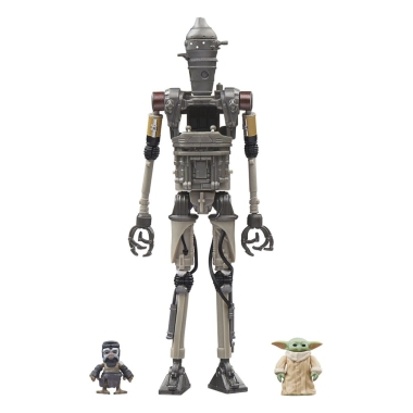 Star Wars: The Mandalorian Vintage Collection Set 3 figurine IG-12, Grogu & Anzellan 10 cm