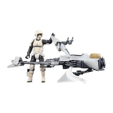 Star Wars: The Mandalorian Vintage Collection Vehicle with Figures Speeder Bike with Scout Trooper & Grogu