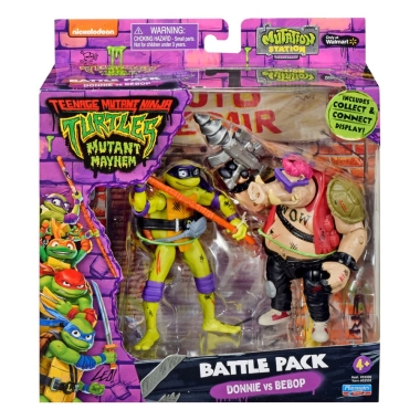 Teenage Mutant Ninja Turtles Set figurine articulate Donatello vs. Bebop 11 cm 