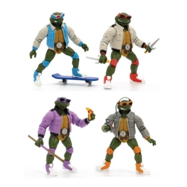 Teenage Mutant Ninja Turtles BST AXN Set de 4 figurine articulate Exclusive #3 Street Gang 13 cm