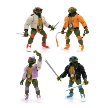 Teenage Mutant Ninja Turtles BST AXN Set de 4 figurine articulate Exclusive #4 Street Gang 13 cm