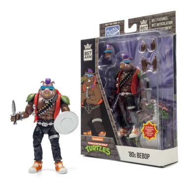 Teenage Mutant Ninja Turtles BST AXN Figurina articulata '80s BeBop 13 cm