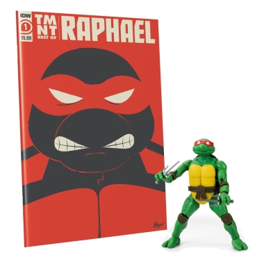 Teenage Mutant Ninja Turtles BST AXN x IDW Figurina articulata & Comic Book Raphael Exclusive 13 cm
