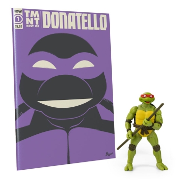 Teenage Mutant Ninja Turtles BST AXN x IDW Figurina articulata & Comic Book Donatello Exclusive 13 cm