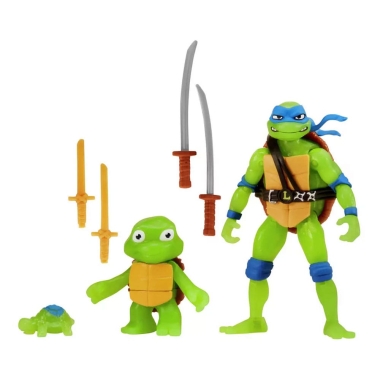 Teenage Mutant Ninja Turtles: Mutant Mayhem Set 3 figurine Leonardo Evolution 10 cm