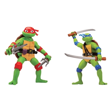 Teenage Mutant Ninja Turtles: Mutant Mayhem Set 2 figurine articulate Giant Assortment (Raphael si Leonardo) 30 cm 