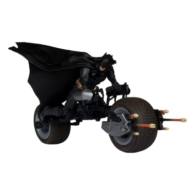 The Dark Knight DC Multiverse Batman & The Batpod  (figurina si vehicul)18 cm