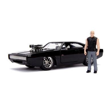 The Fast and Furious Diecast Model Hollywood Rides 1/24 1970 Dodge Charger cu figurina Dom Toretto