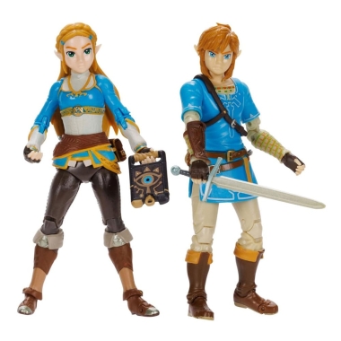 The Legend of Zelda Set 2 figurine articulate Princess Zelda, Link 10 cm