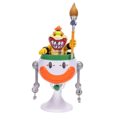 The Super Mario Galaxy Movie Set 2 figurine Bowser Jr. cu Clown Car 13 cm