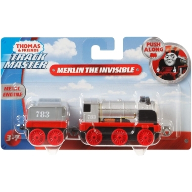 Thomas & Friends - Locomotiva cu vagon push along Merlin