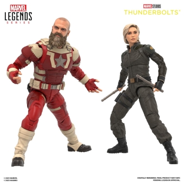 Thunderbolts Marvel Legends Set 2 figurine articulate Yelena Belova & Red Guardian 15 cm