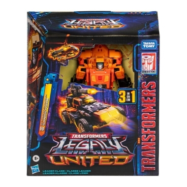 Transformers Generations Legacy United Leader Class Figurina articulata G1 Triple Changer Sandstorm 19 cm