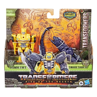 Transformers: Rise of the Beasts Beast Alliance Combiner Set 2 figurine articulate - Bumblebee & Snarlsaber 13 cm