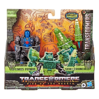 Transformers: Rise of the Beasts Beast Alliance Combiner Set 2 figurine articulate - Optimus Primal & Skullcruncher 13 cm