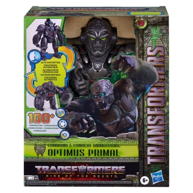 Transformers: Rise of the Beasts Electronic Figure Command & Convert Animatronic Optimus Primal 32 cm