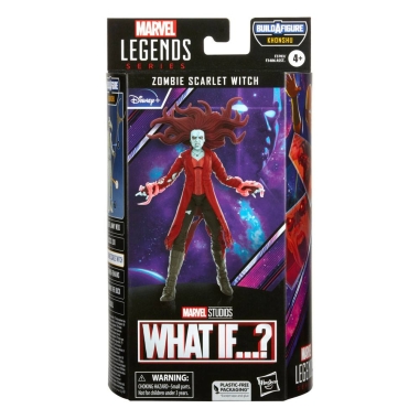 What If...? Marvel Legends Khonshu BAF: Figurina articulata Zombie Scarlet Witch 15 cm