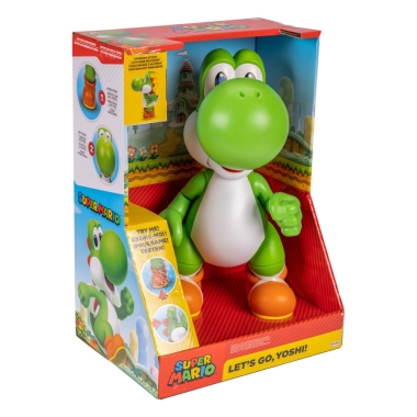 World of Nintendo Talking Action Figure Let's Go! Yoshi! 30 cm