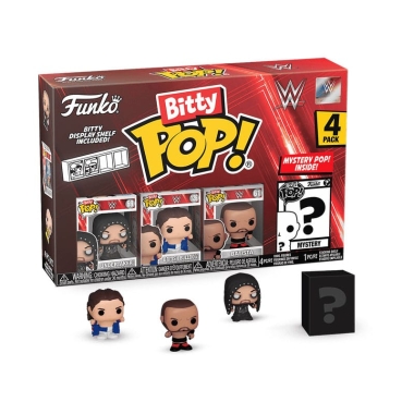 WWE Bitty POP! Set 4 minifigurine vinil The Undertaker 2,5 cm