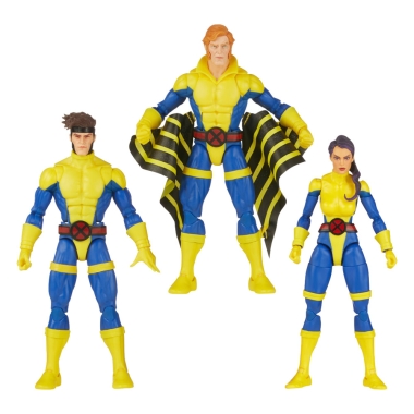 X-Men 60th Anniversary Marvel Legends Action Figure 3-Pack Gambit, Marvel's Banshee, Psylocke 15 cm